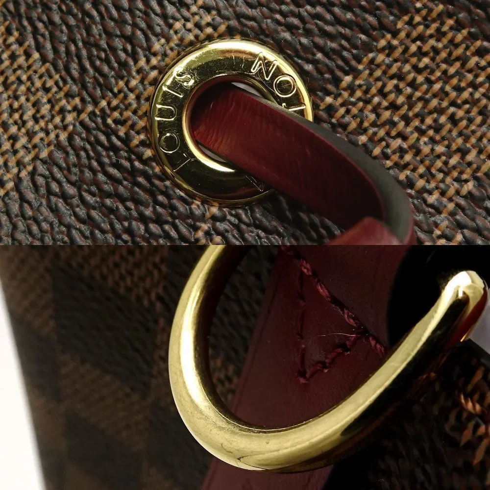 Louis Vuitton Damier NeoNoe Cherry Berry Shoulder Bag Brown